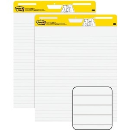 POST-IT MMM561WLVAD2Pack Pad, Easel White Lined, 25X30 MMM561WLVAD2PK